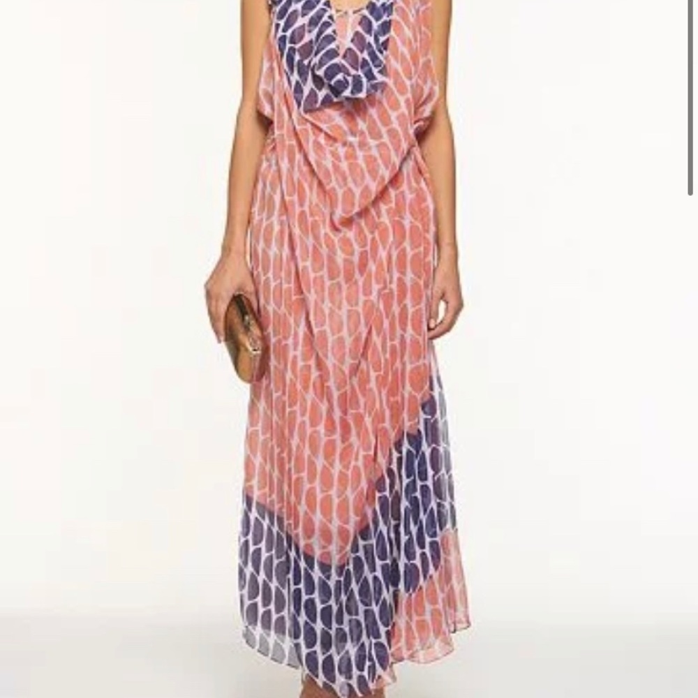 DVF Silk Maxi dress size 4